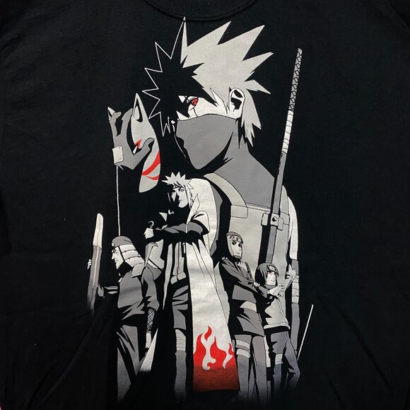 Naruto Shippuden ANBU Black Ops Kakashi Hokages Anime Tee L - Picture 2 of 4